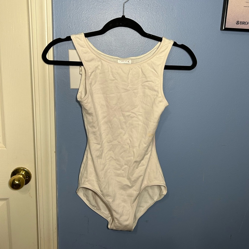 Capezio White Tank Leotard